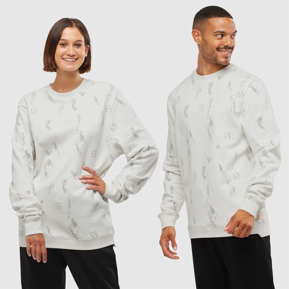 Salomon Hættetrøje Herre Grå - OUTLIFE LOGO SUMMER (TEJBR-1764)